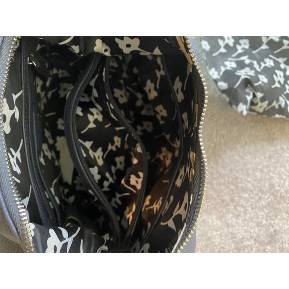 Jenna Kator Purse bag Navy Blue Pebbled Vegan Leather & Matching Wallet - Picture 10 of 16